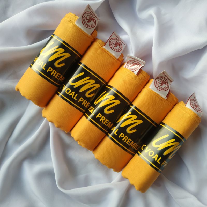 Jilbab UMAMA BASIC VOAL  Original Scarf Jilbab Hijab Kerudung sekolah segiempat seragam kerja polos-Basic Voal Sunkist