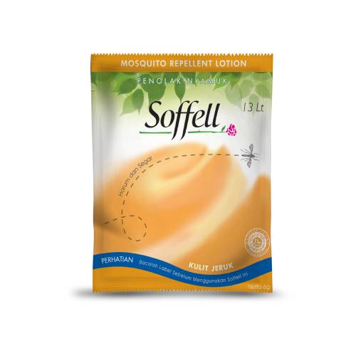 Soffell Lotion Penolak Nyamuk 24x6g RENTENG SACHET losion Anti Nyamuk Mosquito Repellent