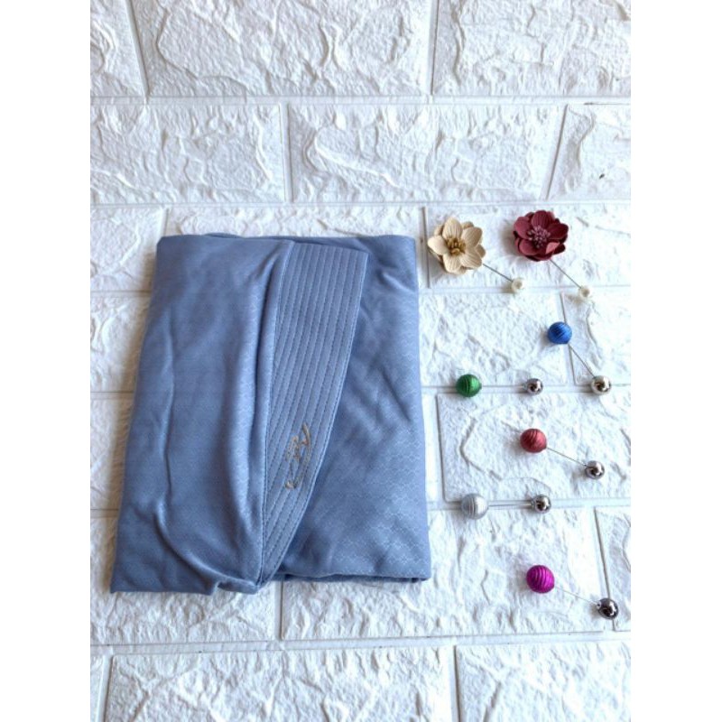 (Original Arey) YUMNA•• Kerudung instan•° Jilbab Instan Jersey-Abu Jeans