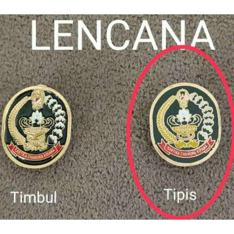 lencana Persit tipis terbaru pusat