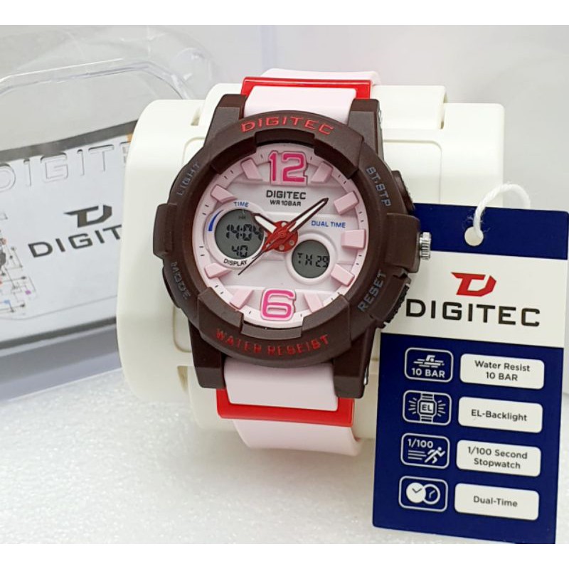 Jam Tangan Digitec DG 4073 Wanita Double Time Model Terbaru
