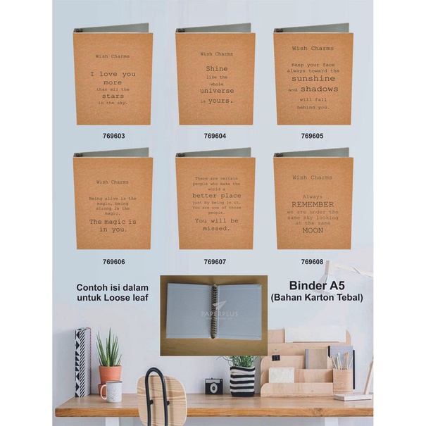 

Binder A5 / Binder Note A5 / Kraft / Set 3030