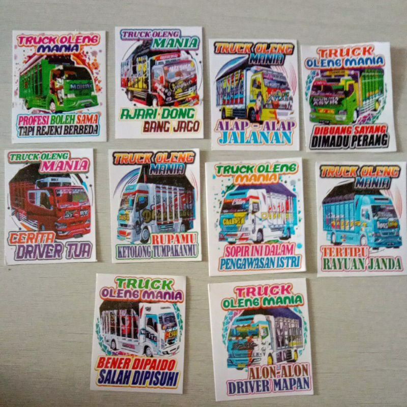 

STIKER TRUCK OLENG 1pcs (1 gambar)