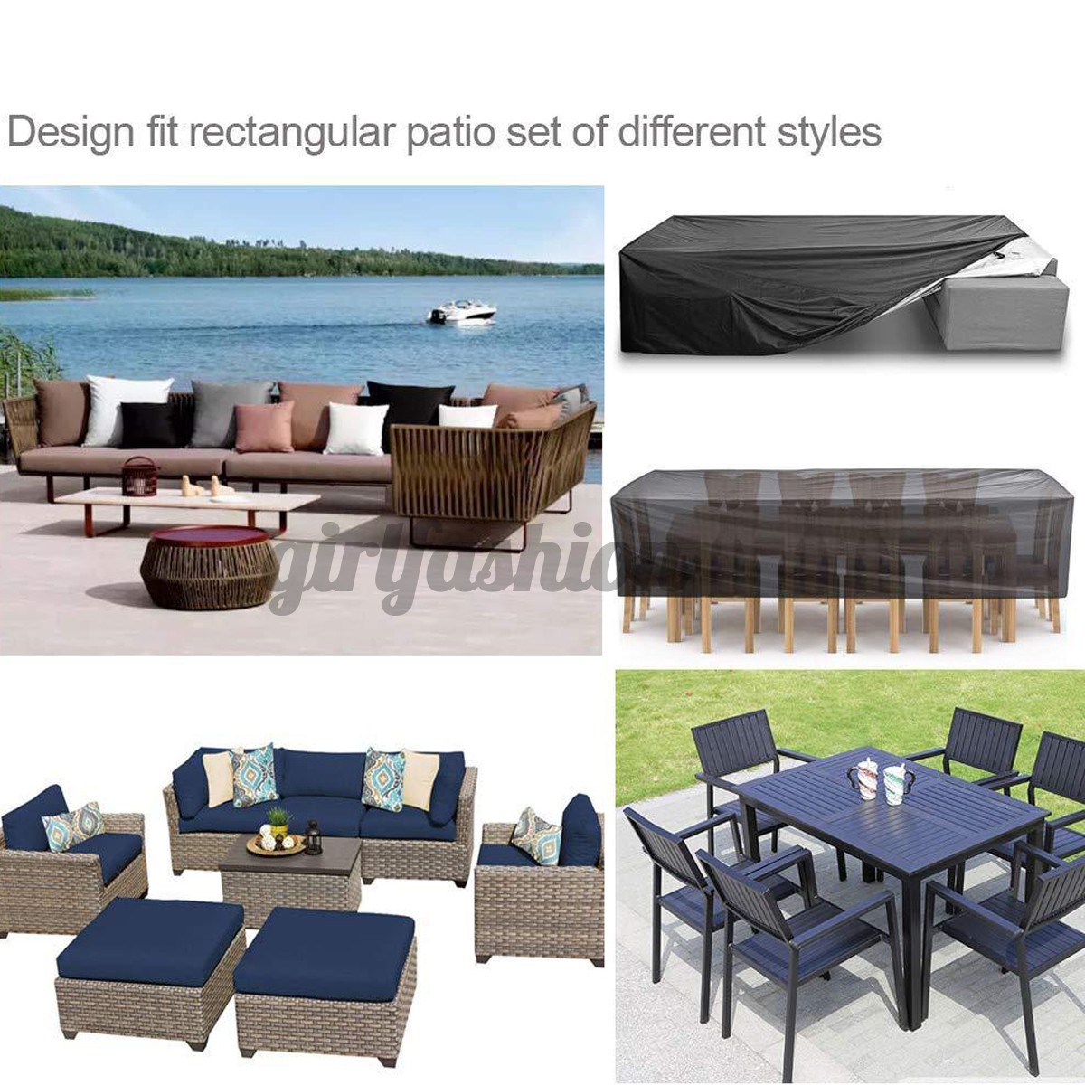 Waterproof material for garden furniture