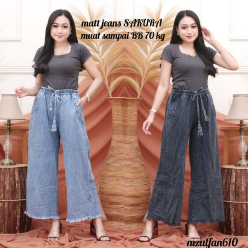 CELANA KULOT JEANS PEREMPUAN TERBARU