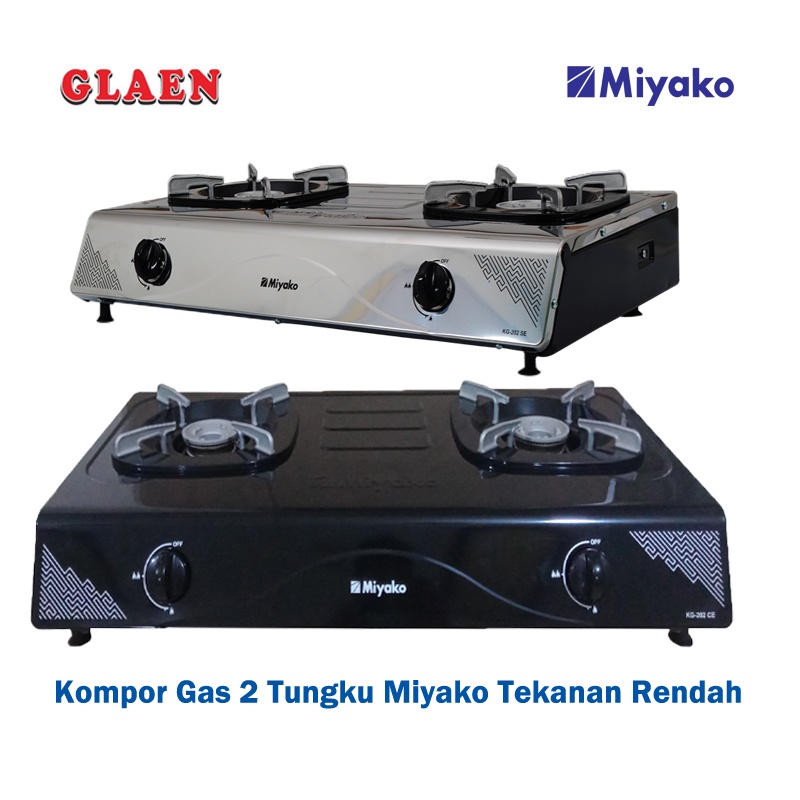 Kompor Gas 2 Tungku Miyako KG-202 | Kompor Gas 2 Tungku Tekanan Rendah