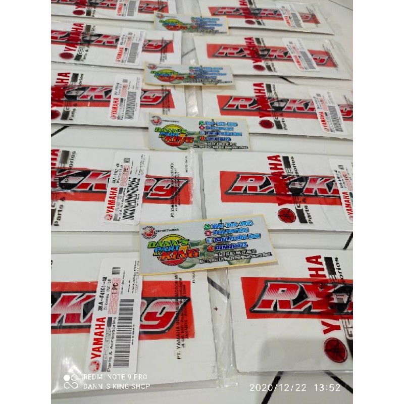 emblem sticker box aki rx king 2004 2005 2006 original yamaha