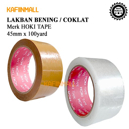 Murah Super Clean 45mmx200Y 45mmx100Y LAKBAN BENING dan Coklat  HORICI TAPE DAN HOKI TAPE/ISOLASI