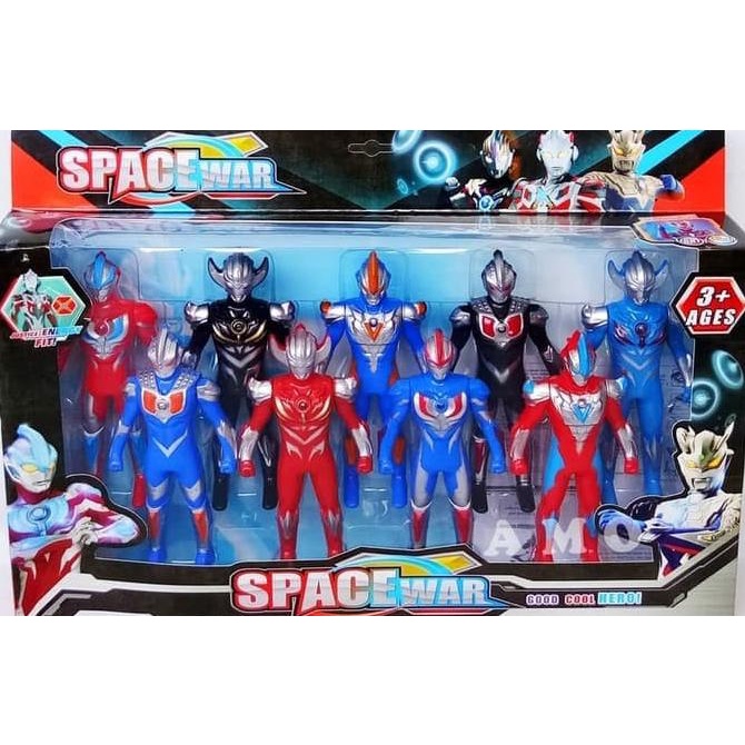 FIGURE SET ULTRAMEN 9 PCS - MAINAN ULTRAMAN GINGA