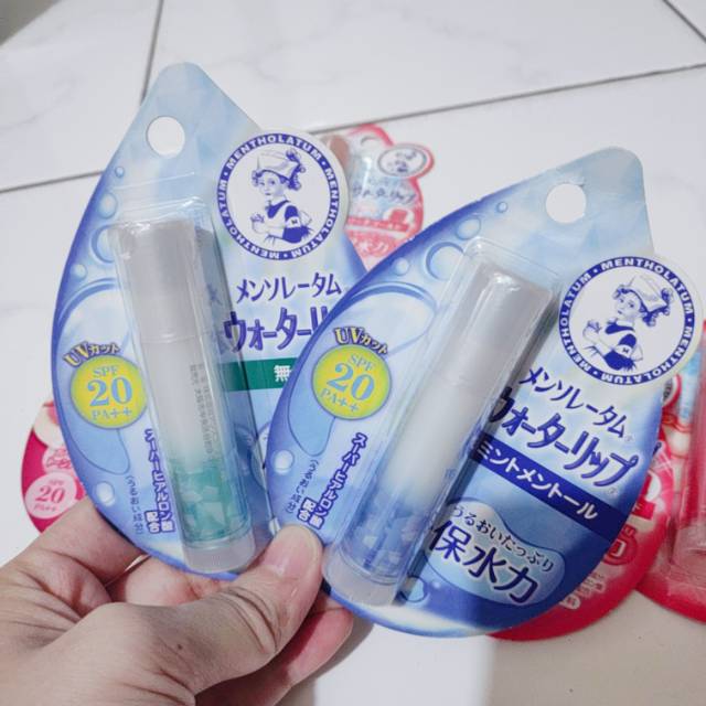 Jual Mentholatum Water Lip Balm SPF PA++ Mint Menthol / No Fragrance