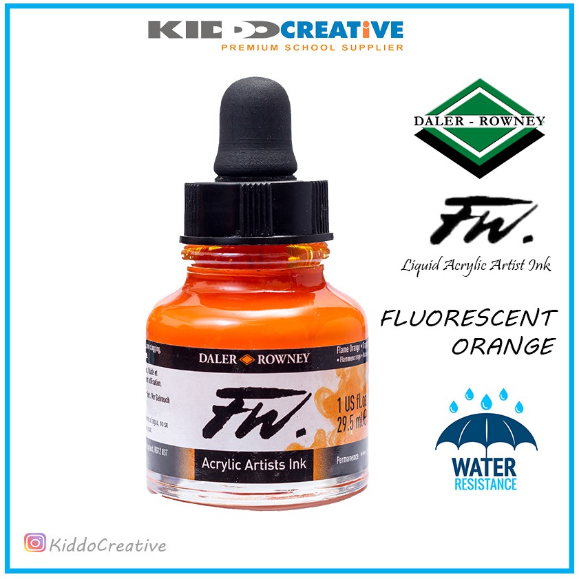 

Fw Ink 29.5ml Fluorescent Orange