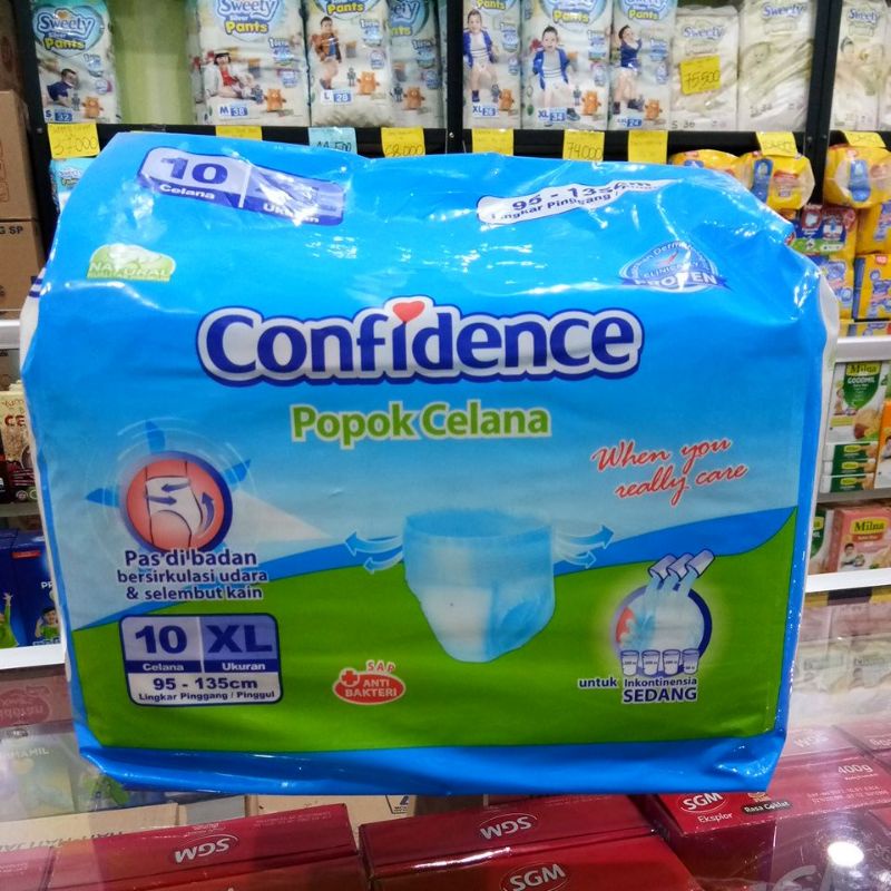 CONFIDENCE POPOK DEWASA CELANA M10+2, XL10