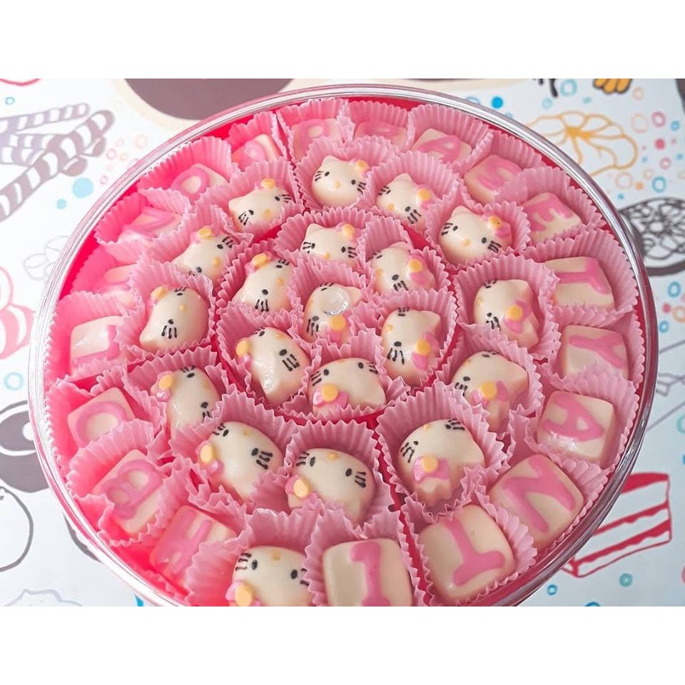 

coklat praline spesial motif hello kitty toples sekat tray 5