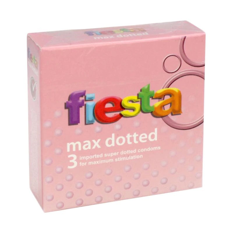 KONDOM FIESTA MAX DOTTED ISI  3 PCS