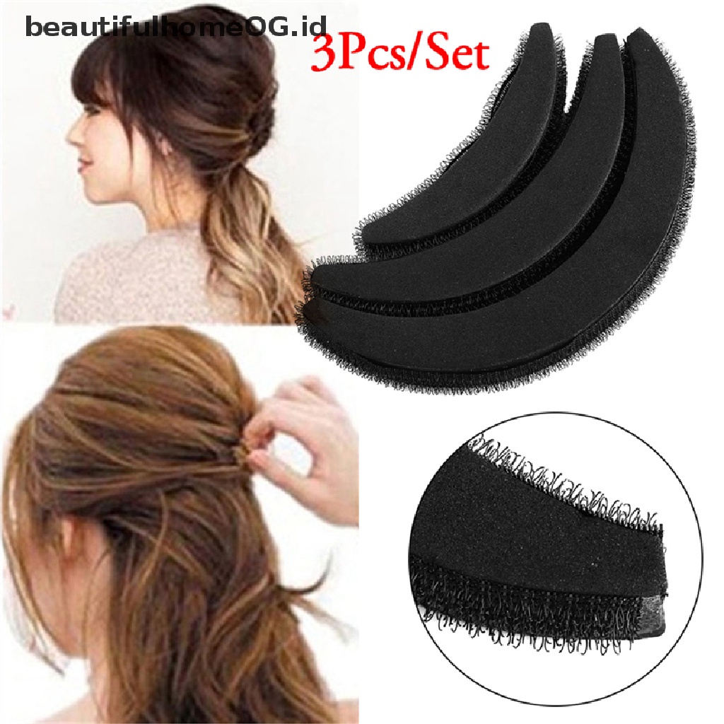 3pcs / set Pad Penambah Volume Rambut Untuk Aksesoris Styling