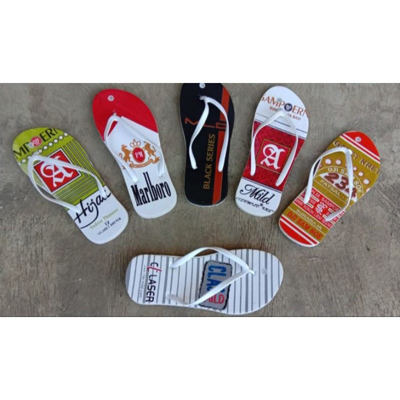 SANDAL JEPIT MOTIF ROKOK