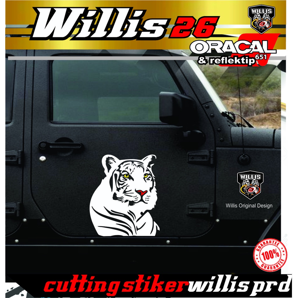 STIKER CUTTING HARIMAU / MACAN Stiker Body Mobil