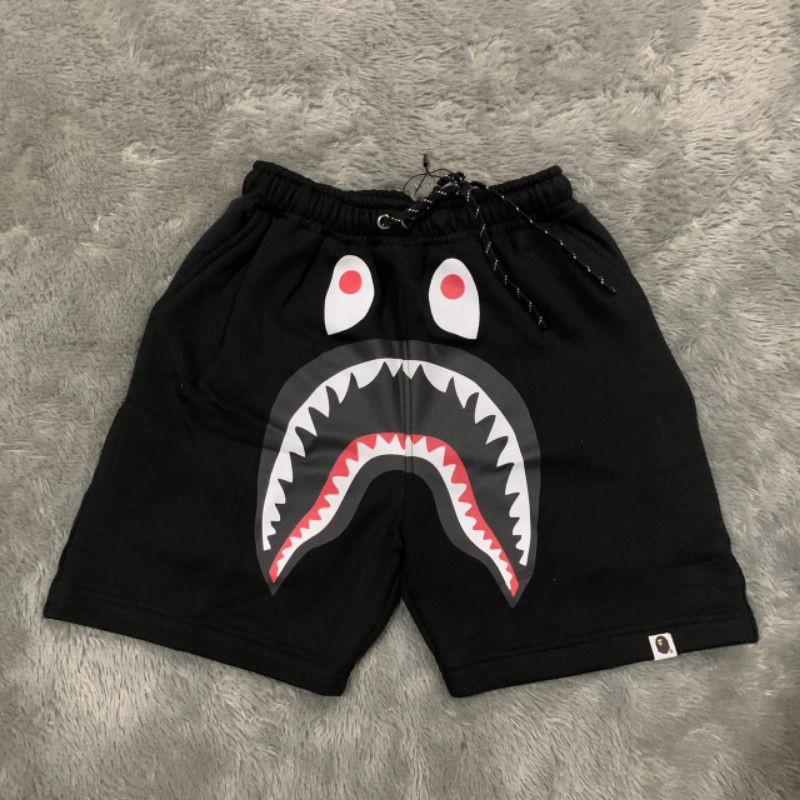 Short Pants Celana Pendek Bape Shark Black Mirror