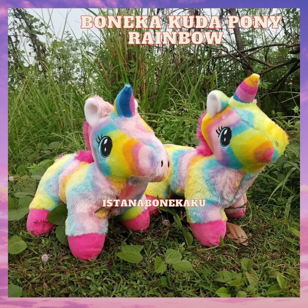 Boneka Kuda Pony Little Pony Unicorn Rainbow Standar SNI