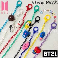 KALUNG MASKER BT21 / STRAP RANTAI MASK / KALUNG RANTAI MASKER BT21