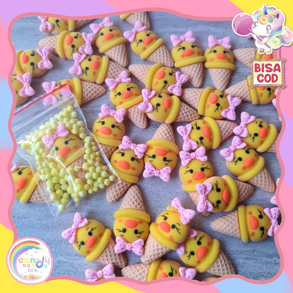 Slime pinky duck / slime bebek / slime original dengan packing bebek unik by kado.idn