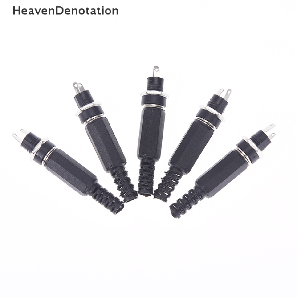 (Heavendenotation) 5pcs / Set Soket Jack Power Supply Dc 5.5x2.1mm Female