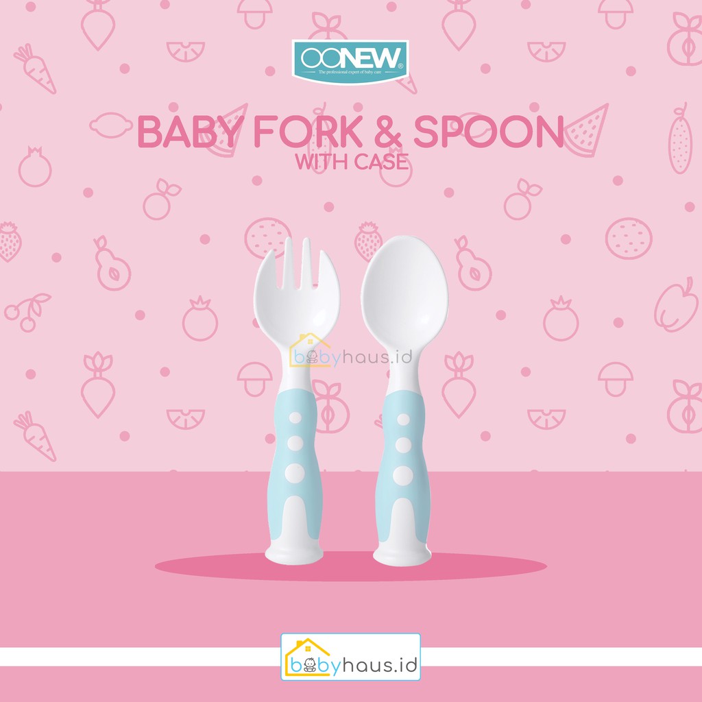OONEW - BABY FORK & SPOON WITH CASE