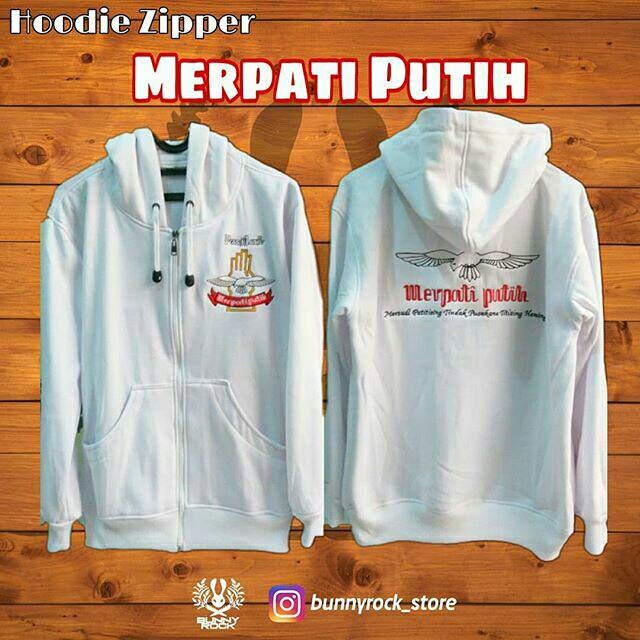 Hoodie zipper MERPATI PUTIH
