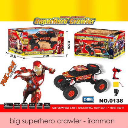 BIG SUPERHERO CRAWLER / mobil rc rock crawler 4WD super hero theme skala besar