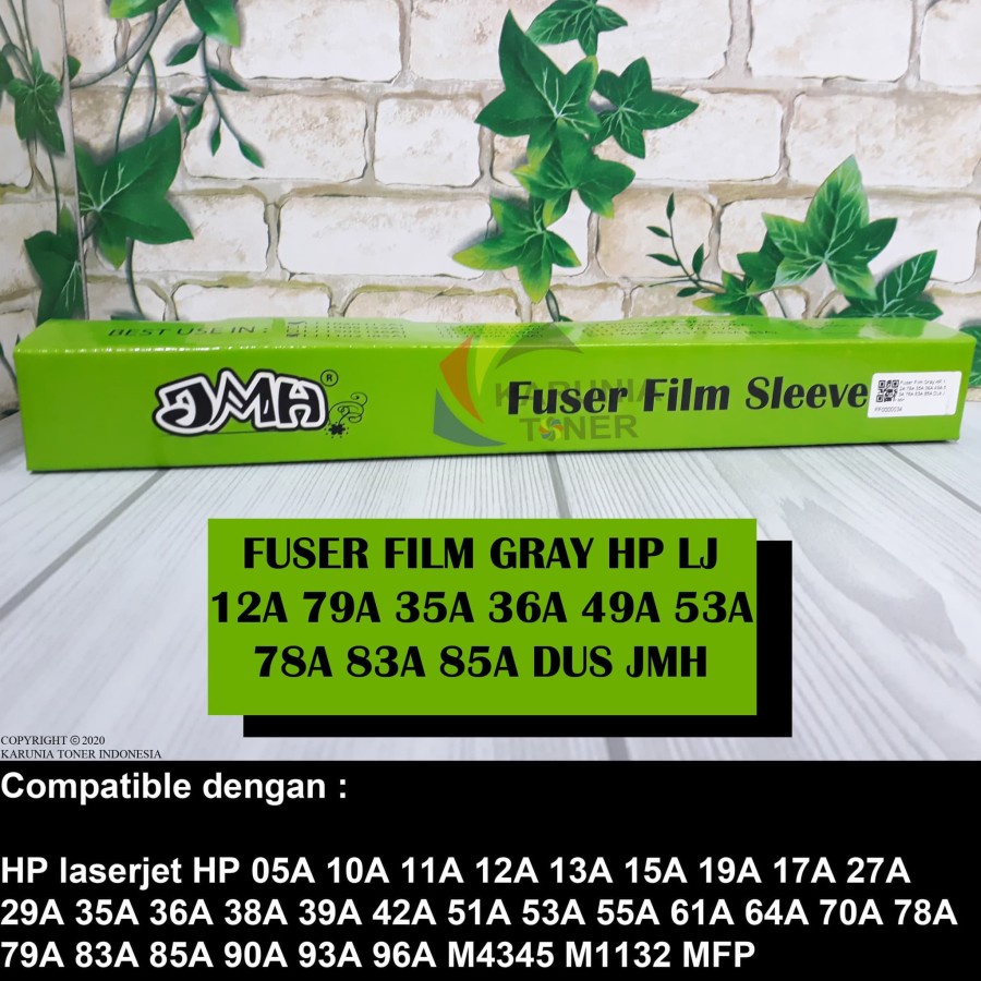 FUSER FILM  Hp1010/1020/1005/1006/1102/1200/Canon LBP3300 DUS JMH