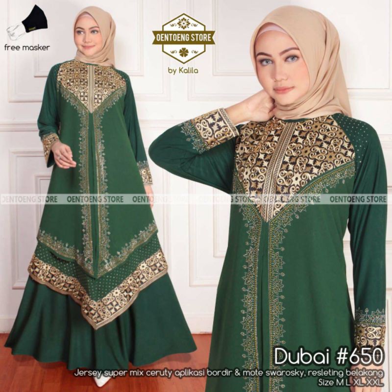 ARABIAN DUBAI 650 MAXY Gamis Panjang Wanita New  by Queen  eva/Madina hijab