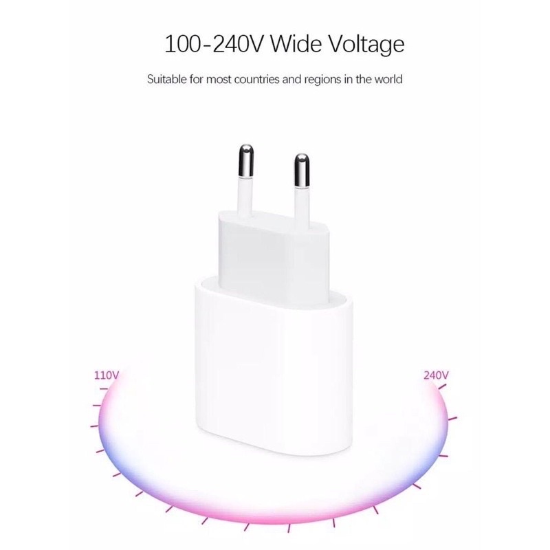 Power Adaptor Adapter Charger USB-C 20 W