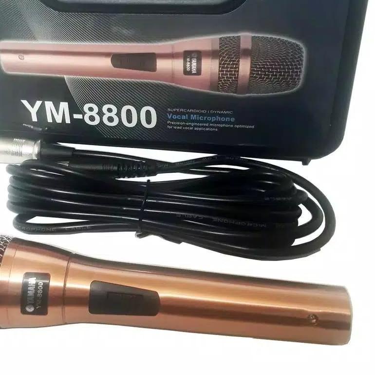 ◘ mic kabel YAMAHA YM-8800 Microphone terbaru & warna gold ♪