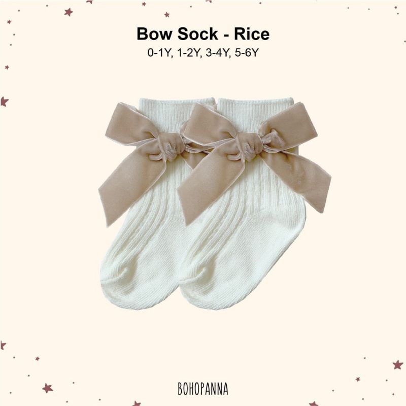 BOHOPANNA BOW SOCK