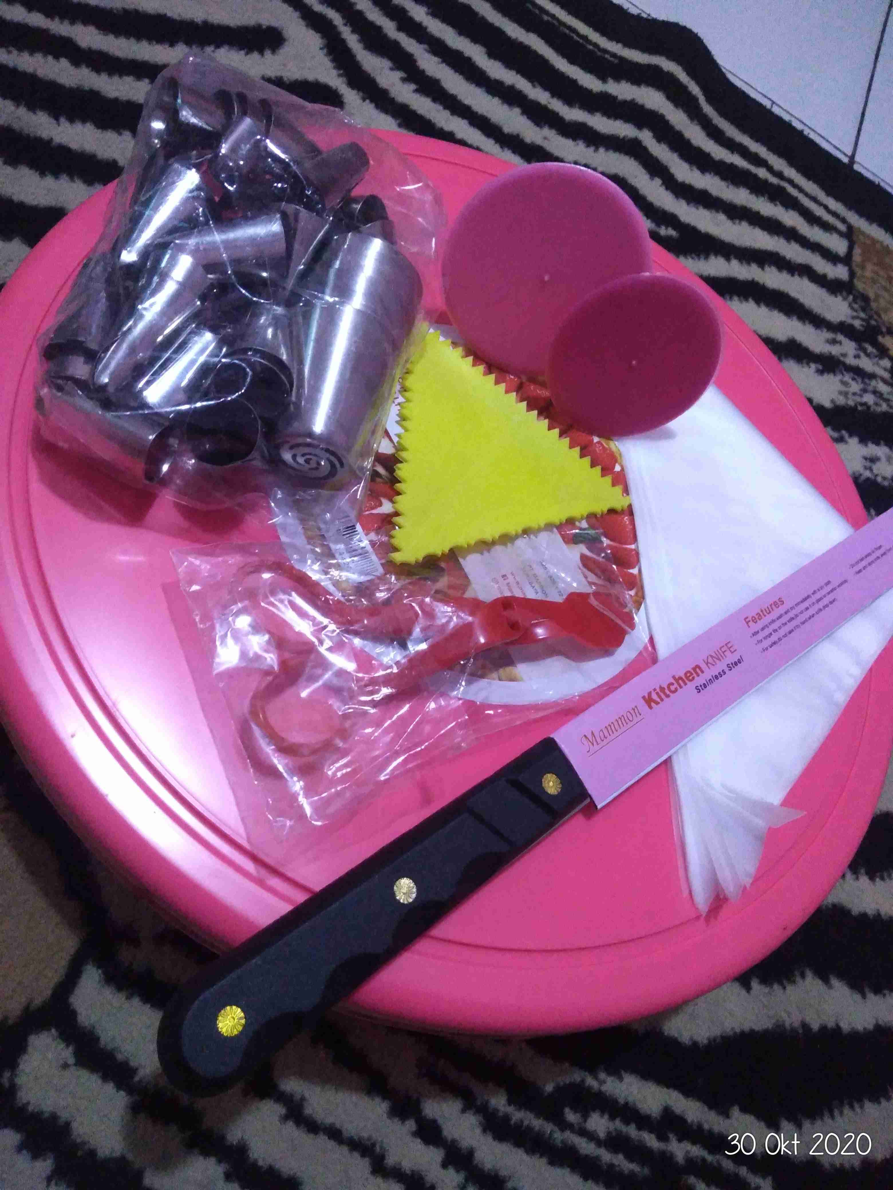 Dekor Set Meja Putar Hias Kue Lengkap Spuit Rusia Original