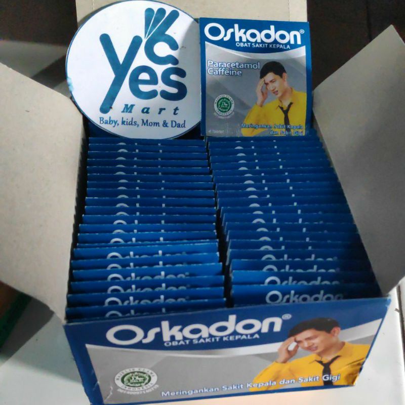 COD Oskadon Obat Sakit Kepala gigi nyeri otot 1 Strip 4 Tablet Paracetamol demam