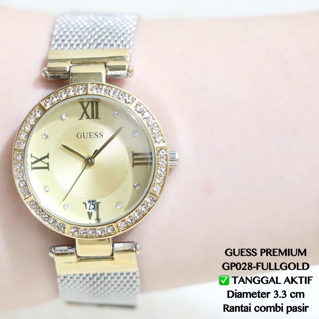 JAM TANGAN MURAH WANITA RANTAI PASIR GUESS TERMURAH GP028