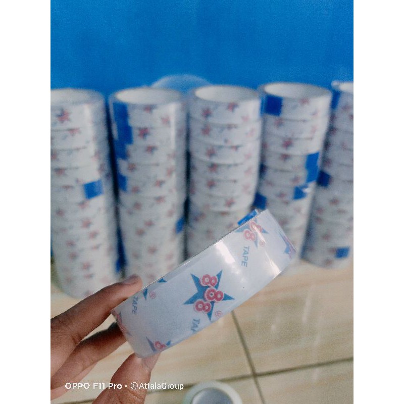 

solasi isolatip/isolasi/lakban super bening