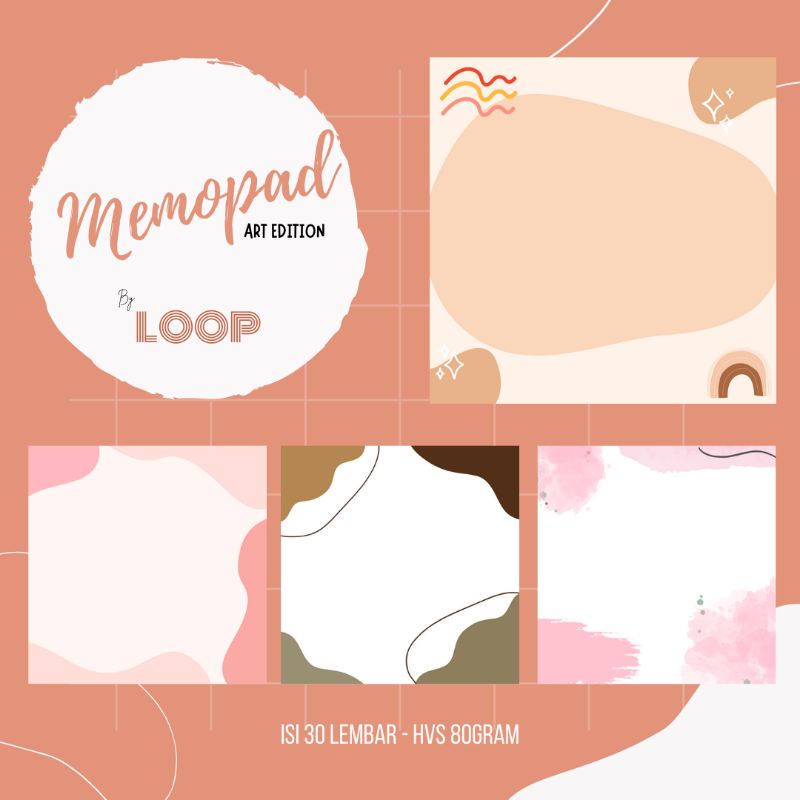 

Memo Pad Estetik Motif Abstrak