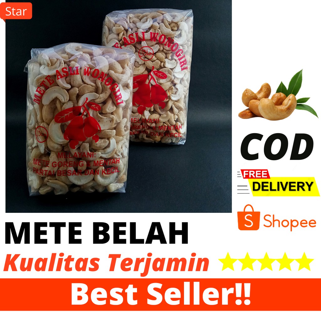 

Promo Diskon (COD) Kacang Mete Mente Mede Belah Mentah Asli Wonogiri 1 Kg