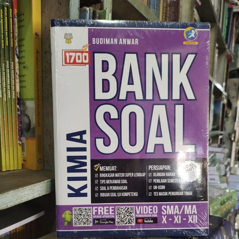 Buku bank soal kimia 1700 plus sma/ma kelas 10 11 12 edisi revisi