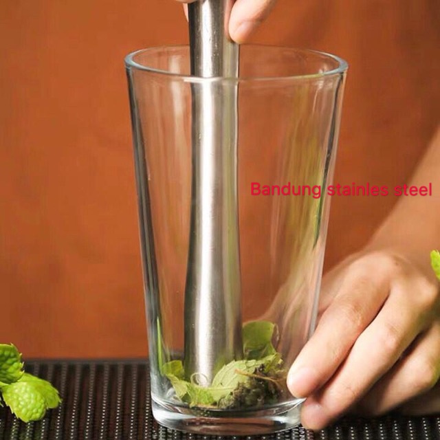 Muddler Ice crusher stick alat penghancur es batu buah kocktail stainless pc