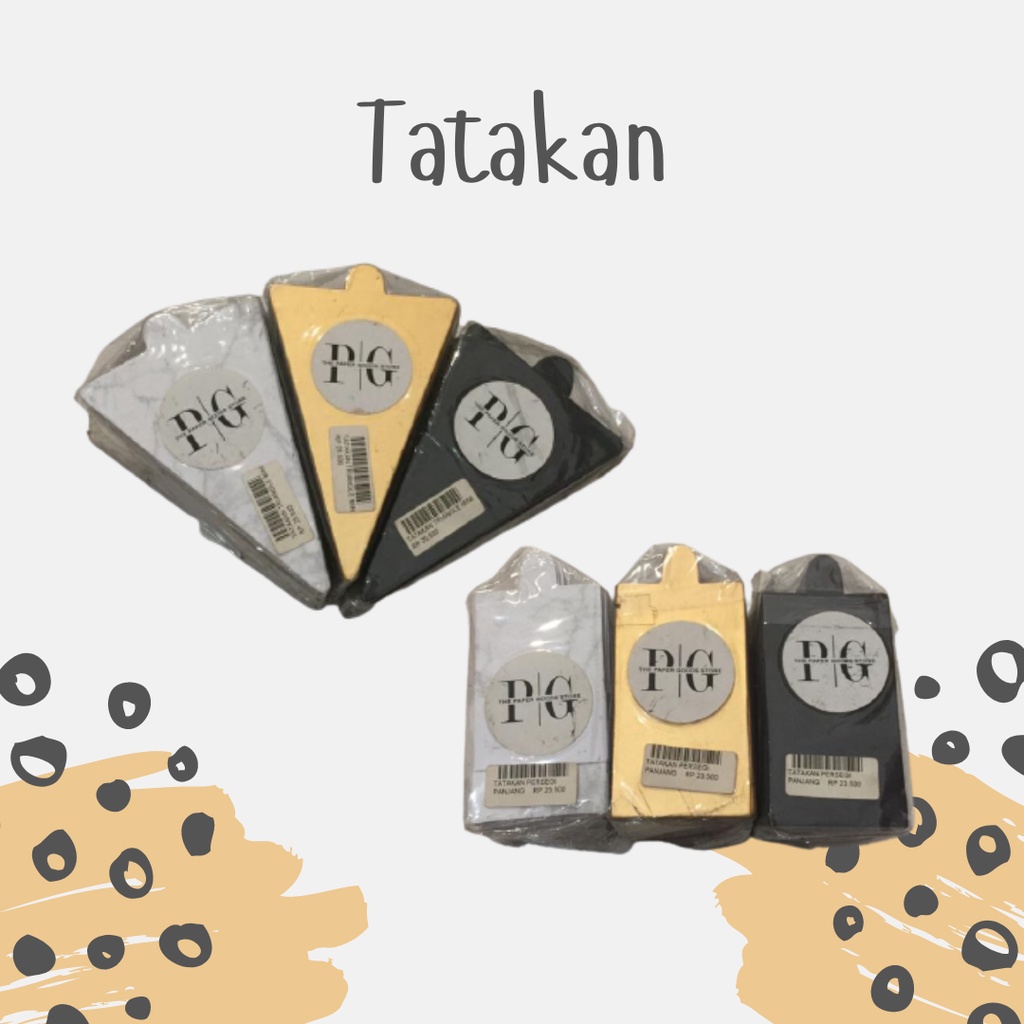 Tatakan Kue Mini / Tatakan Segitiga / Tatakan Persegi Panjang / Tatakan Kue Kecil