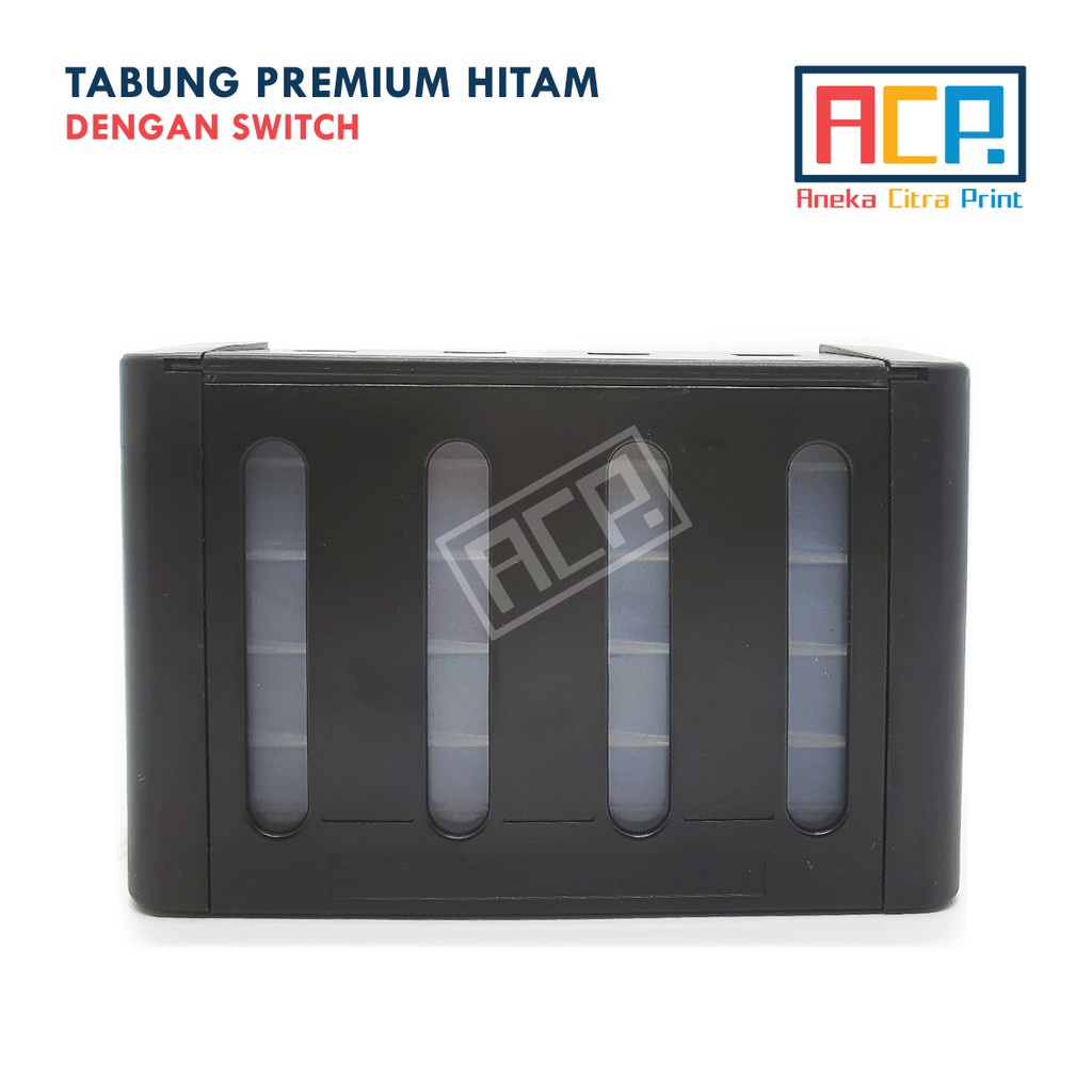 Tabung Infus Hitam Premium Dengan Switch 4 Warna 100 ML Import Epson Canon HP