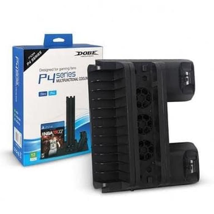 Charger Stand - Cooling Fan - Vertical Stand PS4 PRO / PS4 Slim