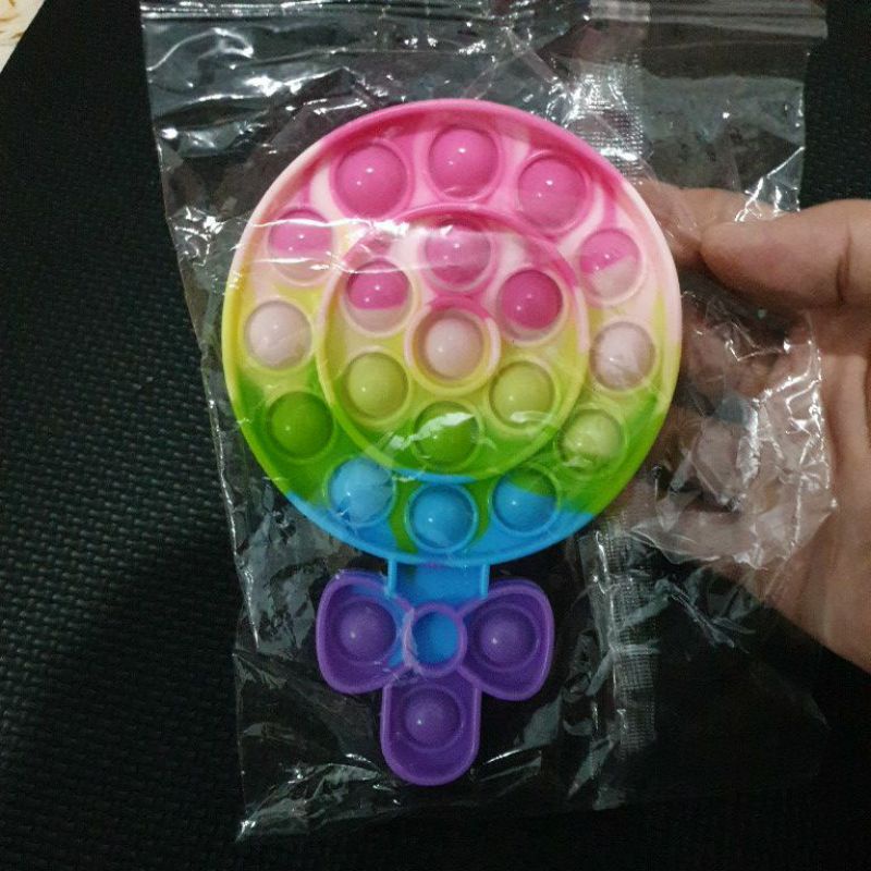 Pop It Ice Cream Macaron Boba Cup & Varian Es Krim | Popit Es Krim Centong Warna-warni-3