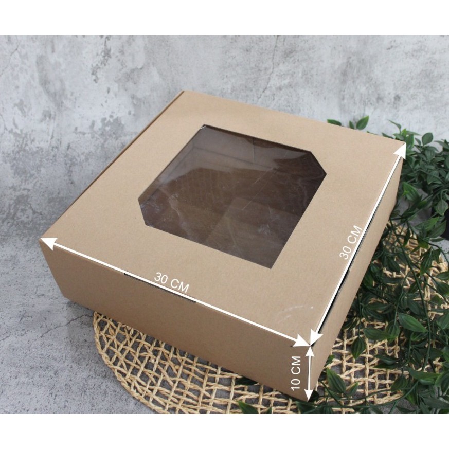 

KARDUS HAMPERS BOX PACKAGING PUDDING GIFTBOX DAN SOUVENIR DUS MIKA 30X30X10 CM ISI 10PCS