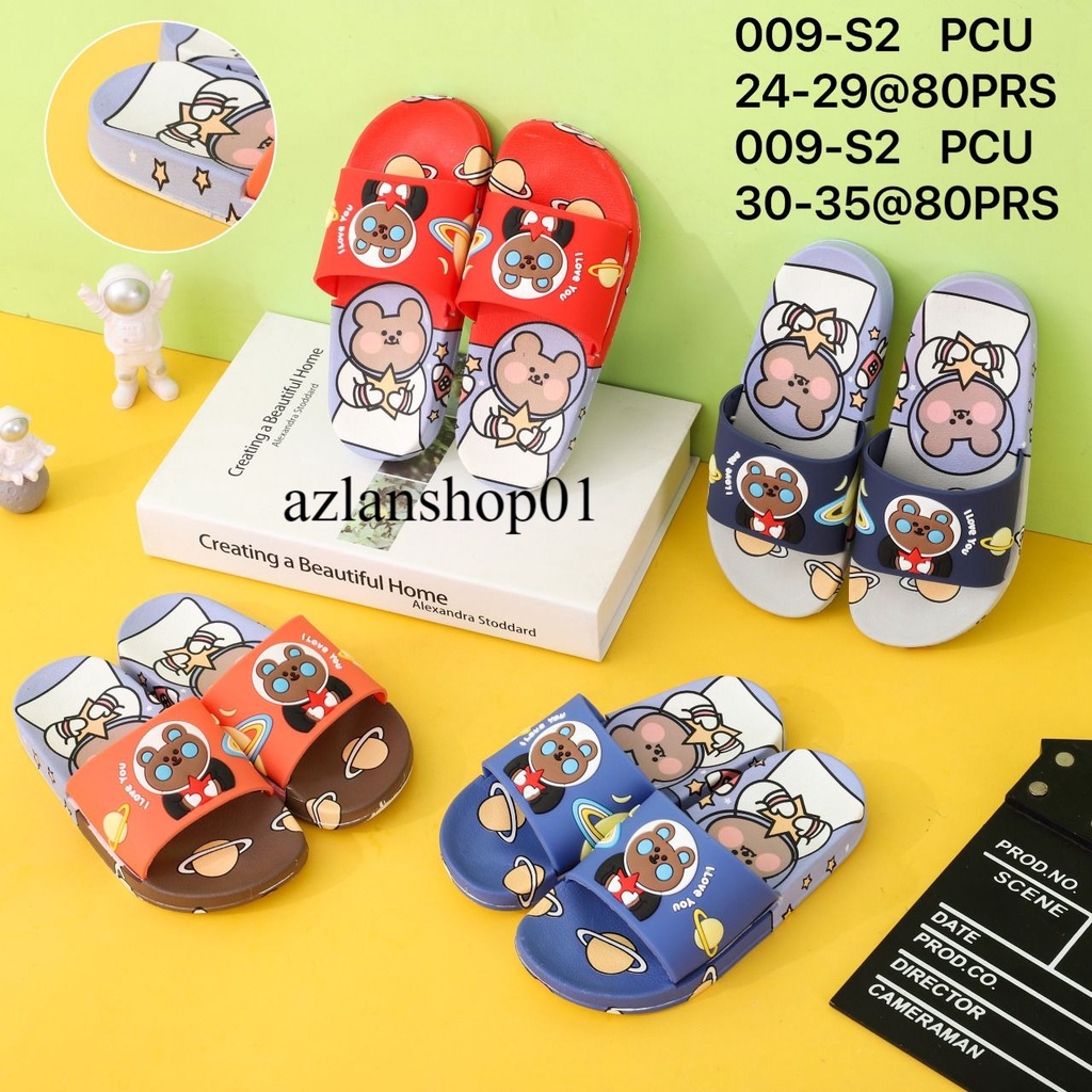 Sandal flip flop Anak Karakter BT21 BTS balance 009-s2 24-35/ sandal anak kekinian /sadal bt21 bts