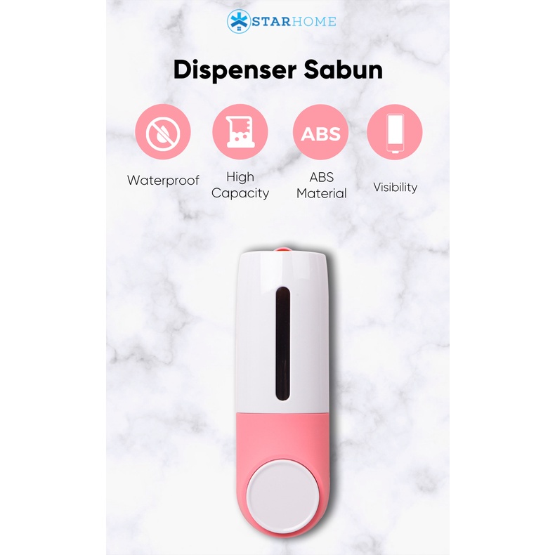 Dispenser Sabun Cair Sanitizer Gel Cair StarHome 450 ml Soap Dispenser AH101 Tempat Sabun Cair