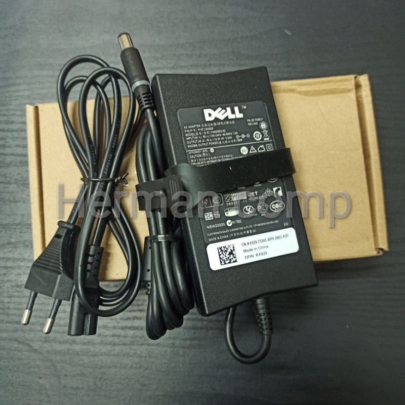 Original Adaptor Charger Laptop NoteBook Dell Vostro Inspiron Latitude 19.5V 3.34A 65W DC 7.4x5.0mm